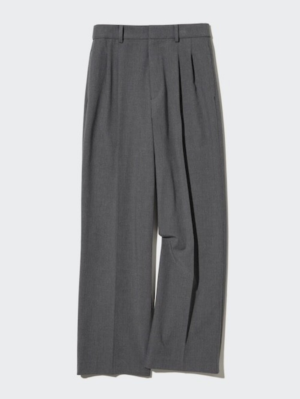 Uniqlo Women's Straight-Leg Trousers - Charcoal Gray